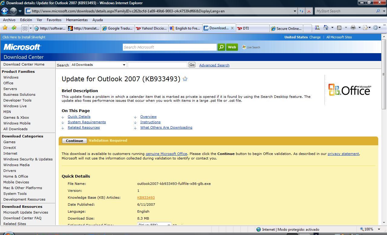 microsoft outlook 2007 for mac